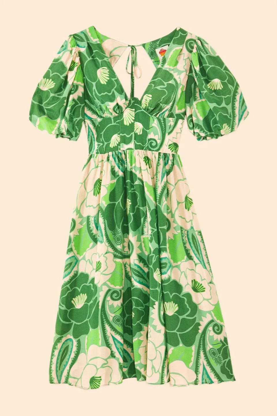 FARM Rio Tropical Groove Midi Dress New
