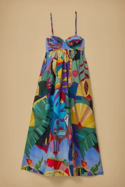 FARM Rio Tropical Scenario Sleeveless Maxi Dress Discount
