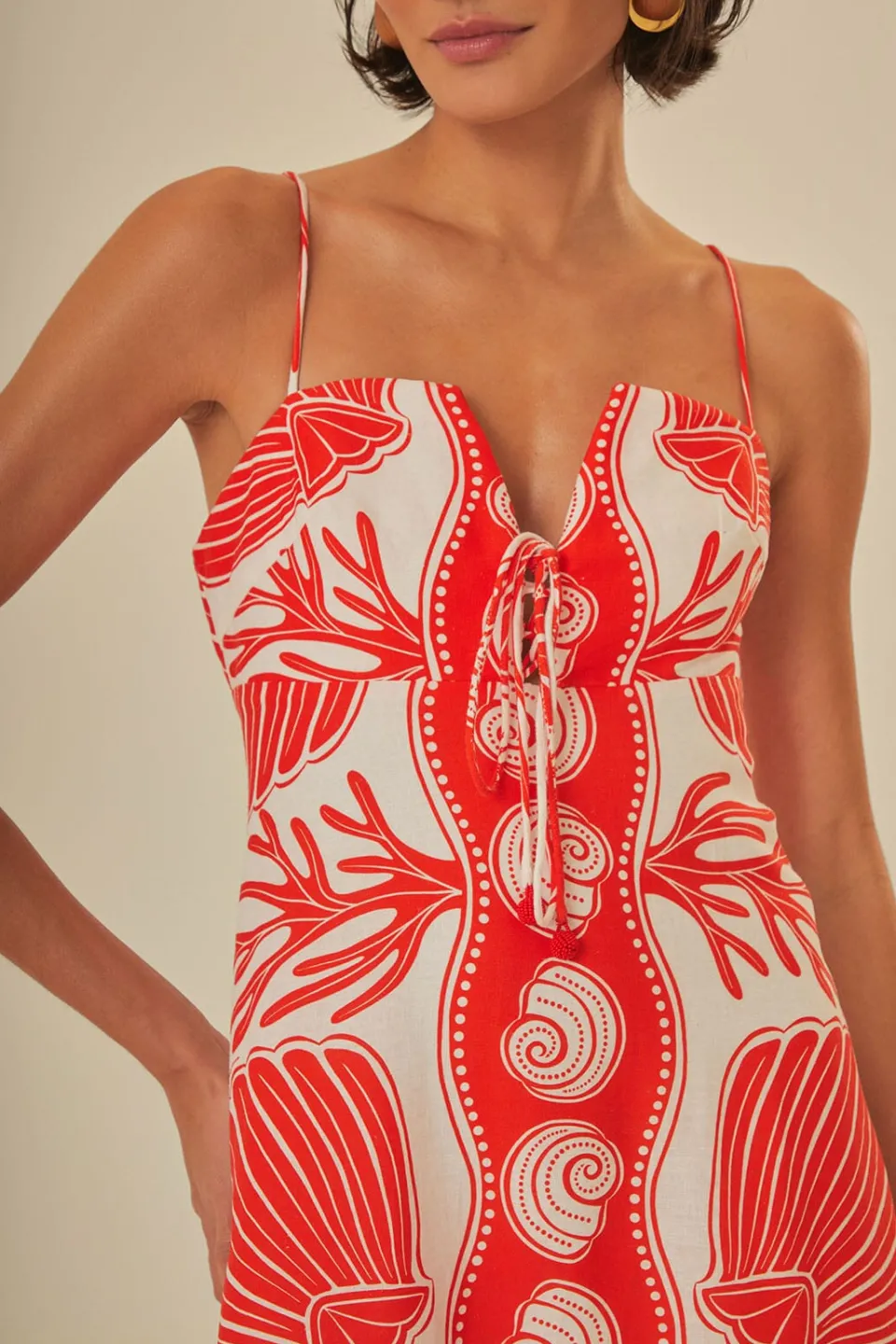 FARM Rio White Ainika Shell LENZING™ ECOVERO™ Euroflax™ Maxi Dress Best