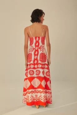 FARM Rio White Ainika Shell LENZING™ ECOVERO™ Euroflax™ Maxi Dress Best