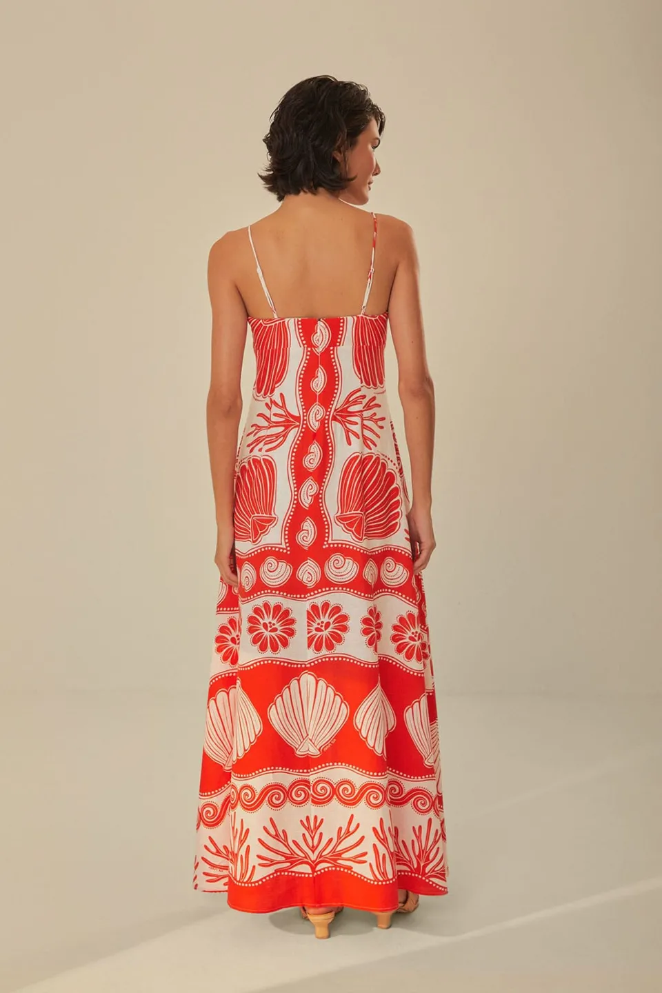 FARM Rio White Ainika Shell LENZING™ ECOVERO™ Euroflax™ Maxi Dress Best