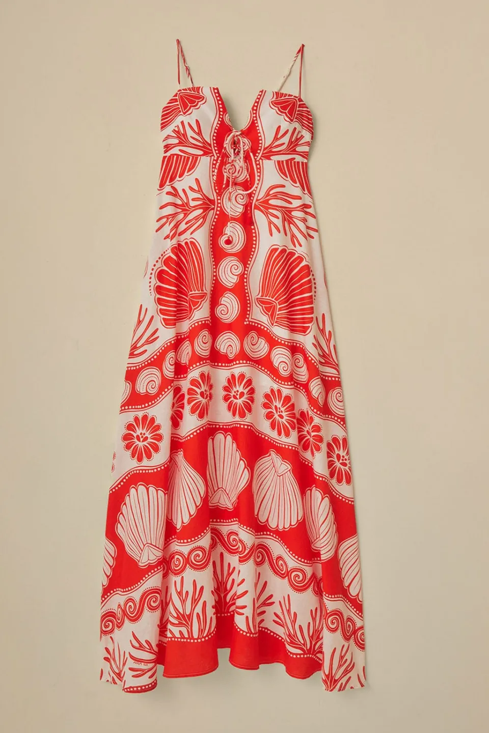 FARM Rio White Ainika Shell LENZING™ ECOVERO™ Euroflax™ Maxi Dress Best