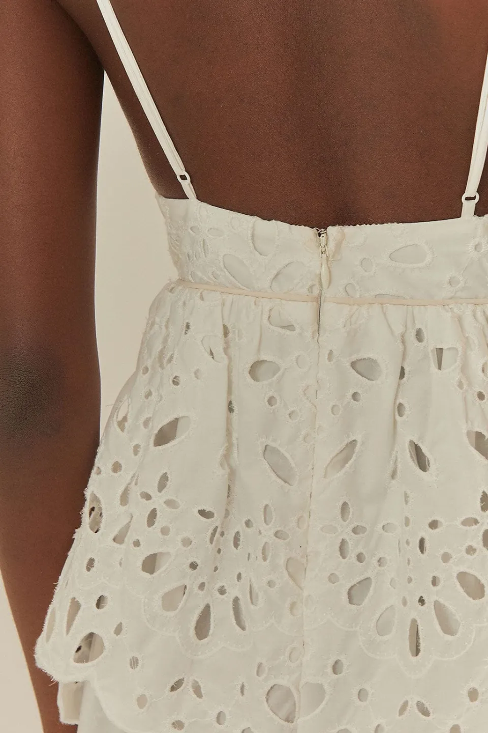 FARM Rio White Laise Sleeveless Maxi Dress Sale