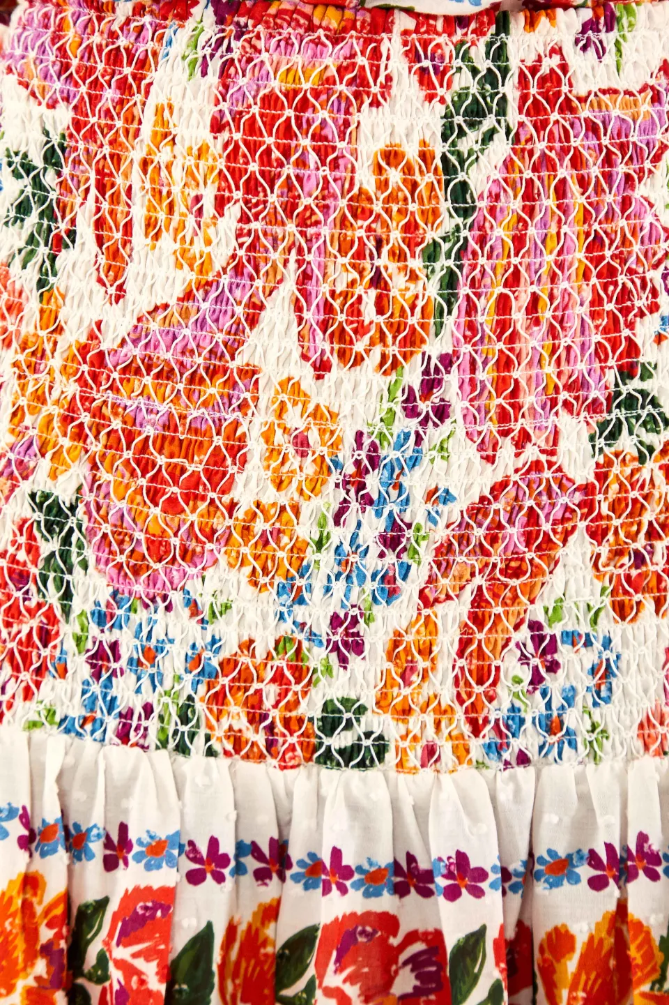 FARM Rio WHITE MINI SKIRT | Spring Bananas Print Best