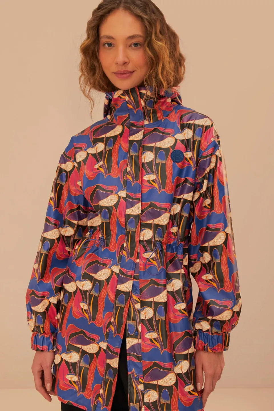 FARM Rio Wild Mushrooms Short Raincoat Outlet