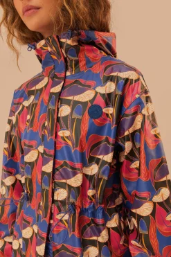 FARM Rio Wild Mushrooms Short Raincoat Outlet