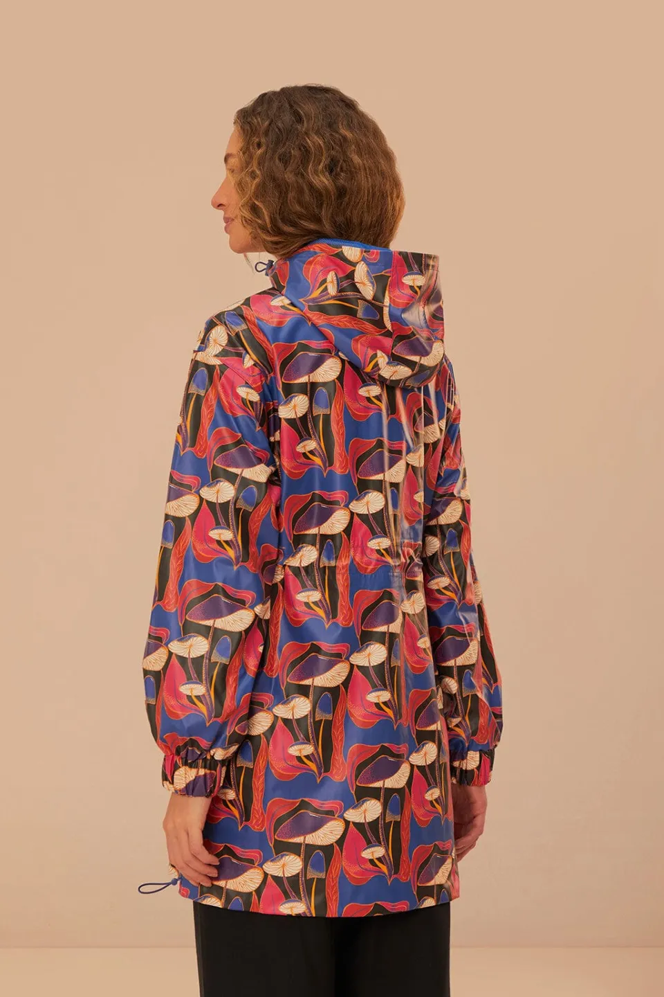 FARM Rio Wild Mushrooms Short Raincoat Outlet