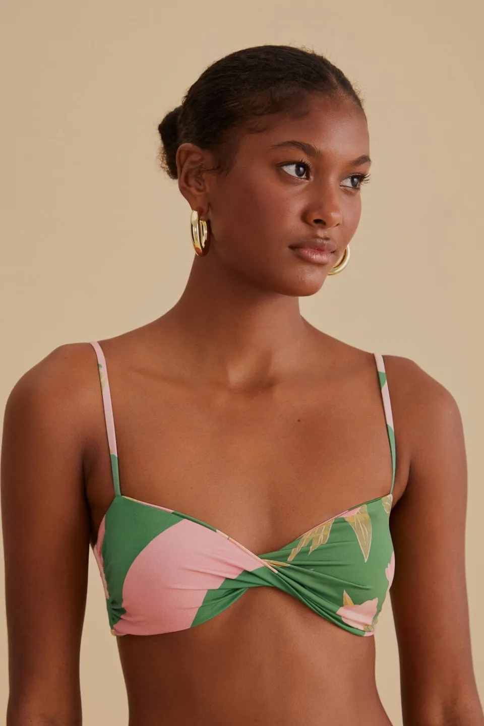 FARM Rio Winter Garden Twist Bikini Top Best
