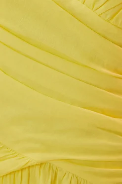 FARM Rio Yellow Cross Over Maxi Dress