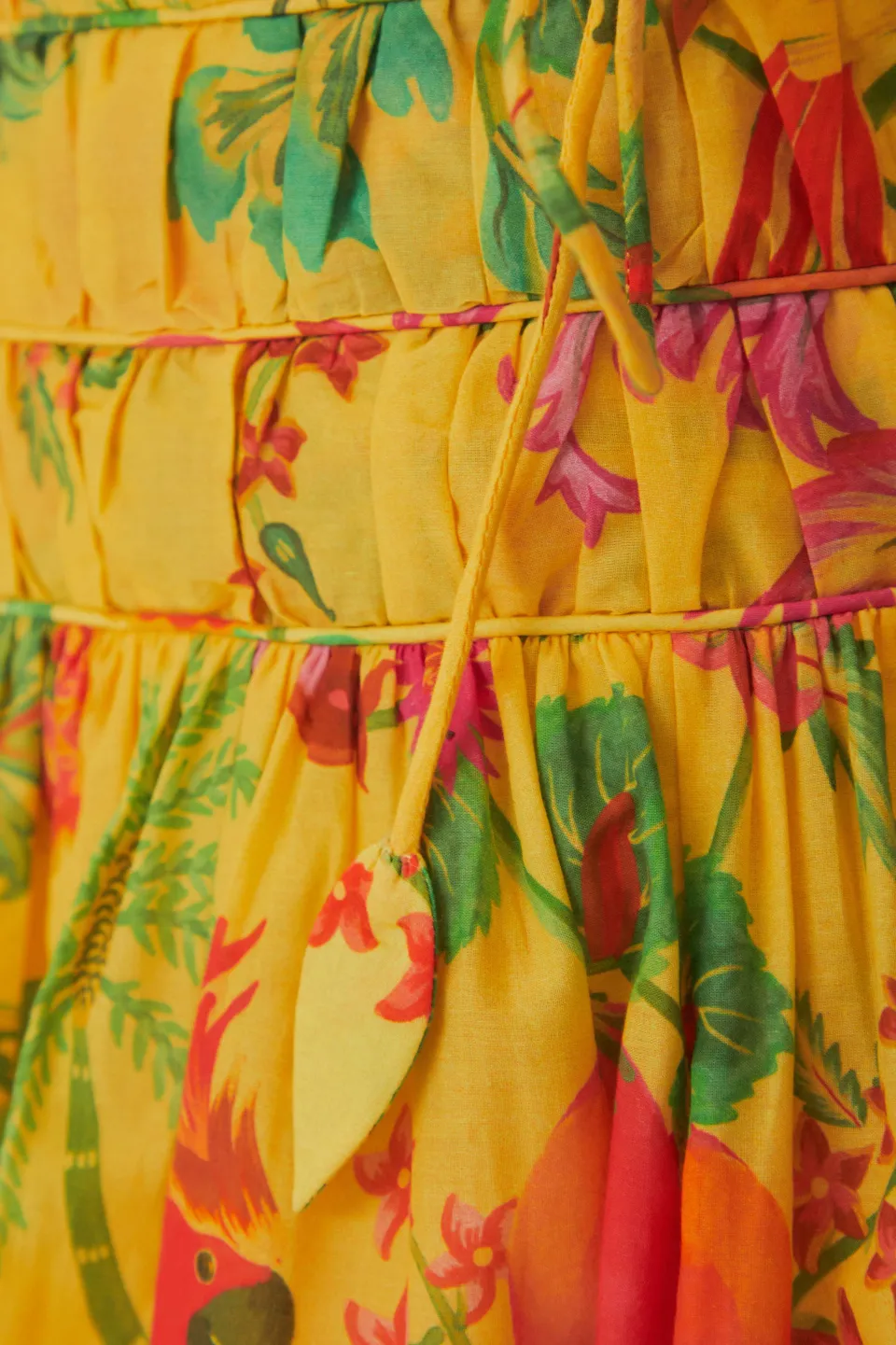 FARM Rio Yellow Delicate Fruit Garden Mini Skirt Sale