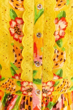 FARM Rio Yellow Fruits Paradise Blouse Best