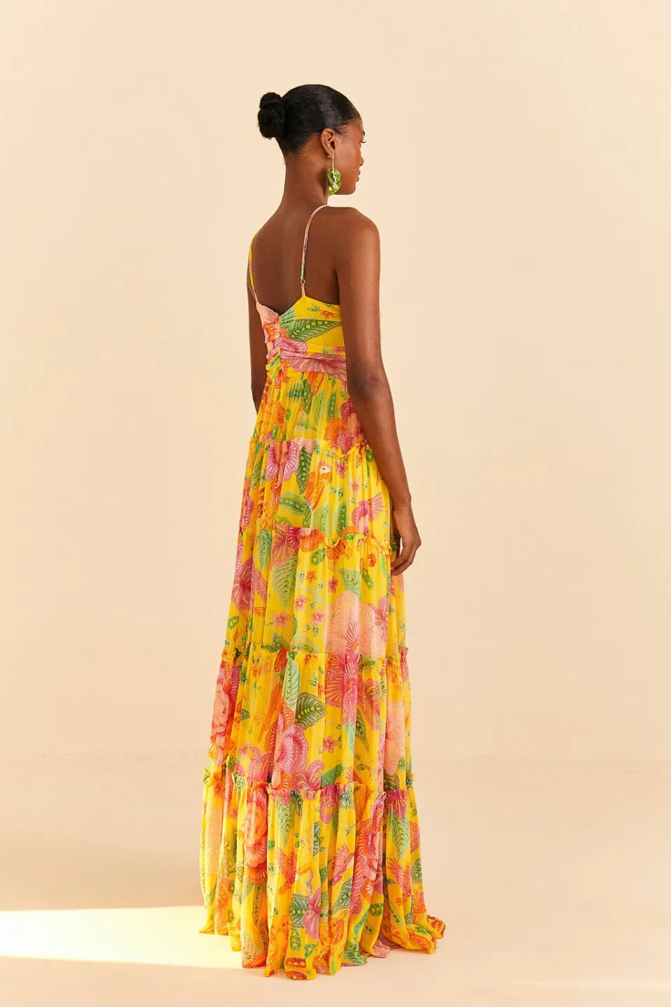 FARM Rio Yellow Macaw Bloom Maxi Dress Best