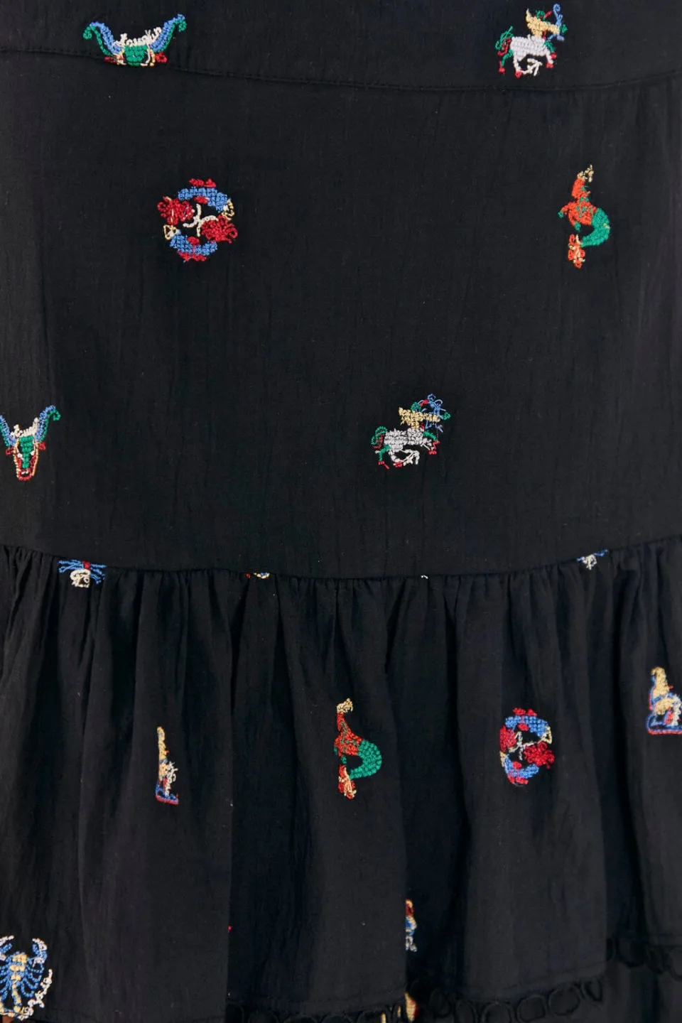 FARM Rio Zodiac Cross Stitch Mini Skirt Best